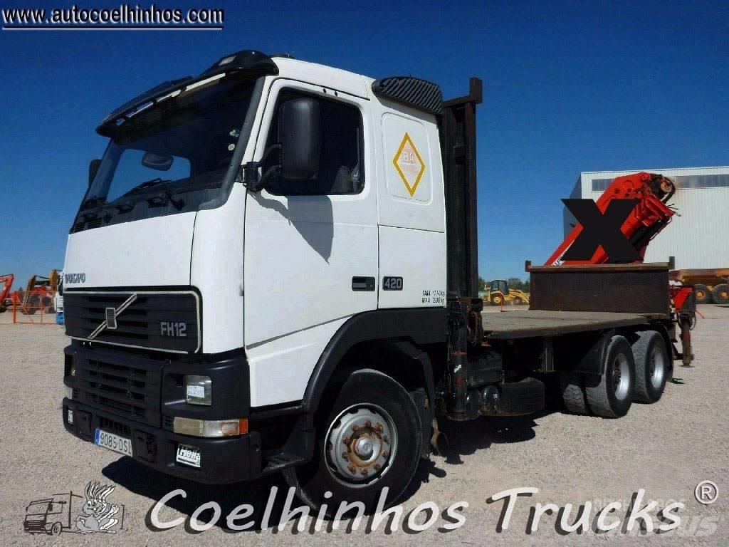 Volvo FH12 420 6x4 Flatbed kamyonlar