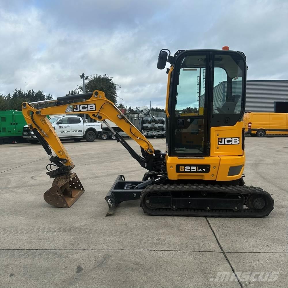 JCB 25Z-1 Mini ekskavatörler, 7 tona dek