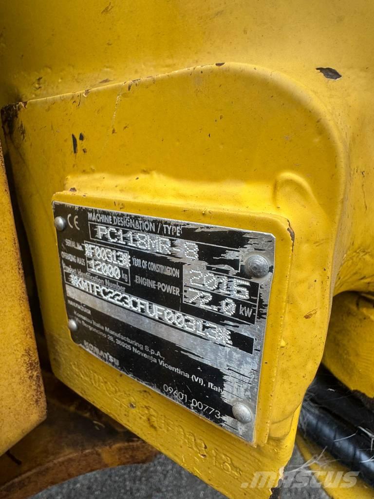 Komatsu PC 118 MR-8 Paletli ekskavatörler