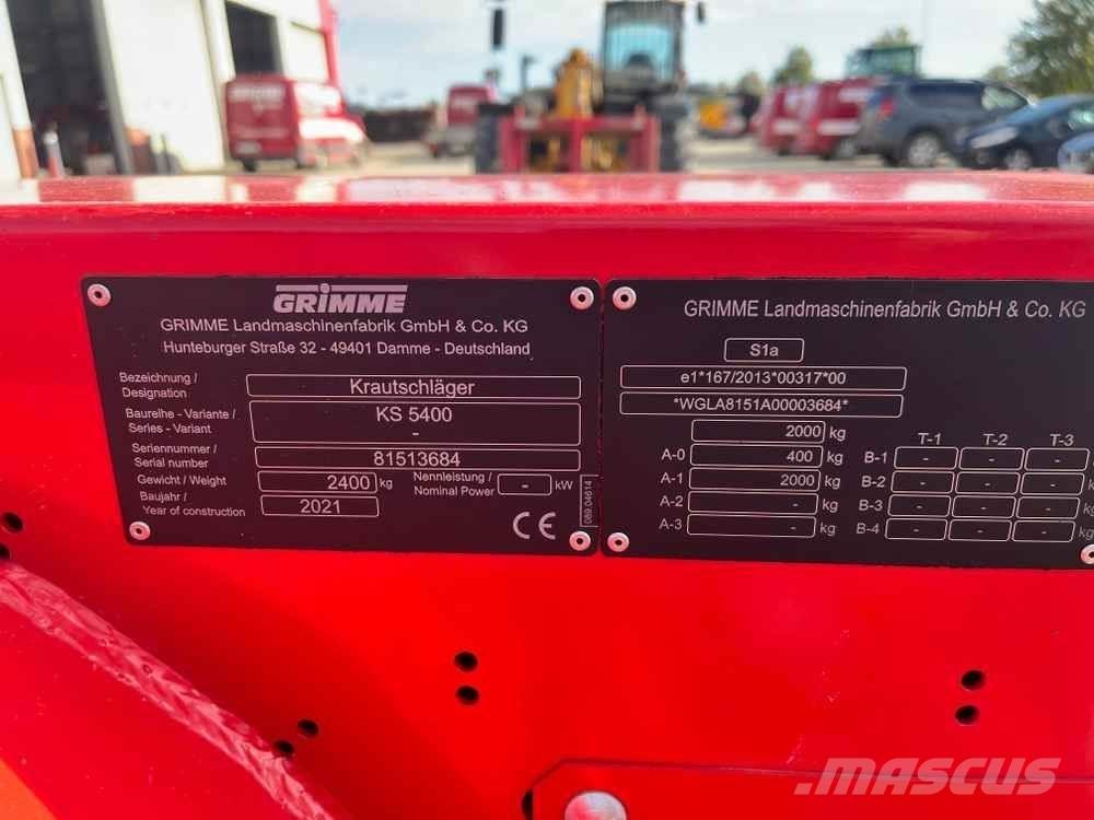 Grimme KS 5400 Patates ekipmanları - Diğer
