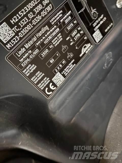 Linde E25/600HL Elektrikli forkliftler