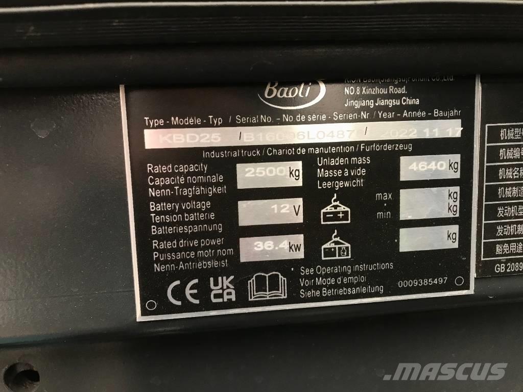 Baoli KBD 25 Dizel forkliftler