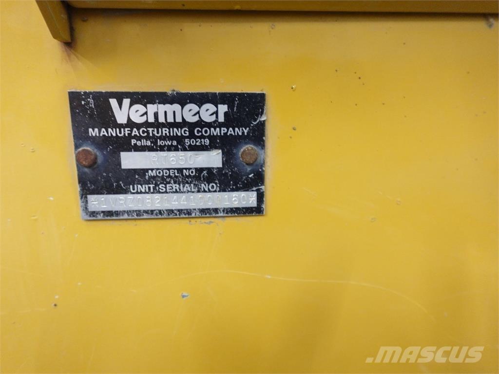 Vermeer RT650 Kanal kazma makinasi