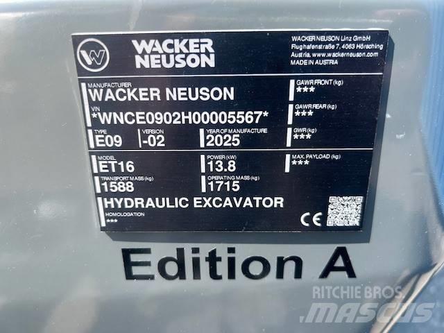 Wacker Neuson ET 16 Paletli ekskavatörler