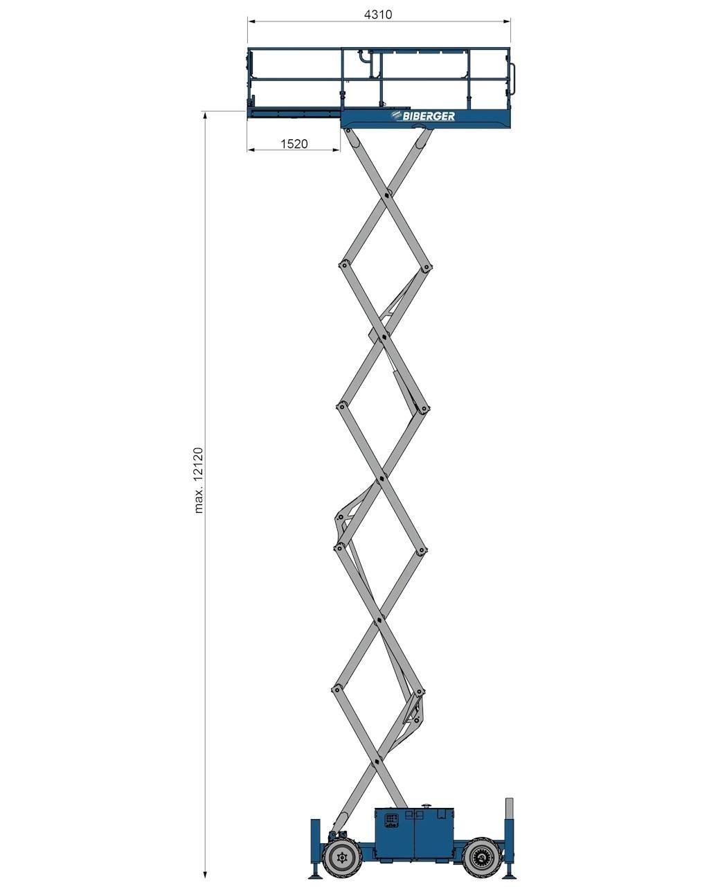 Genie GS 4069 BE Makasli platformlar