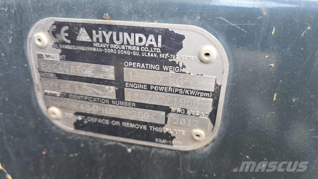 Hyundai HX 145 LCR Paletli ekskavatörler