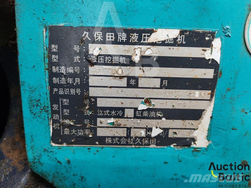 Kubota KX155-3 Mini ekskavatörler, 7 tona dek