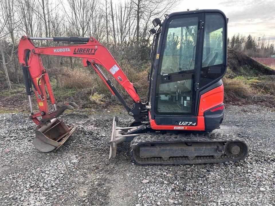 Kubota U 27 Mini ekskavatörler, 7 tona dek