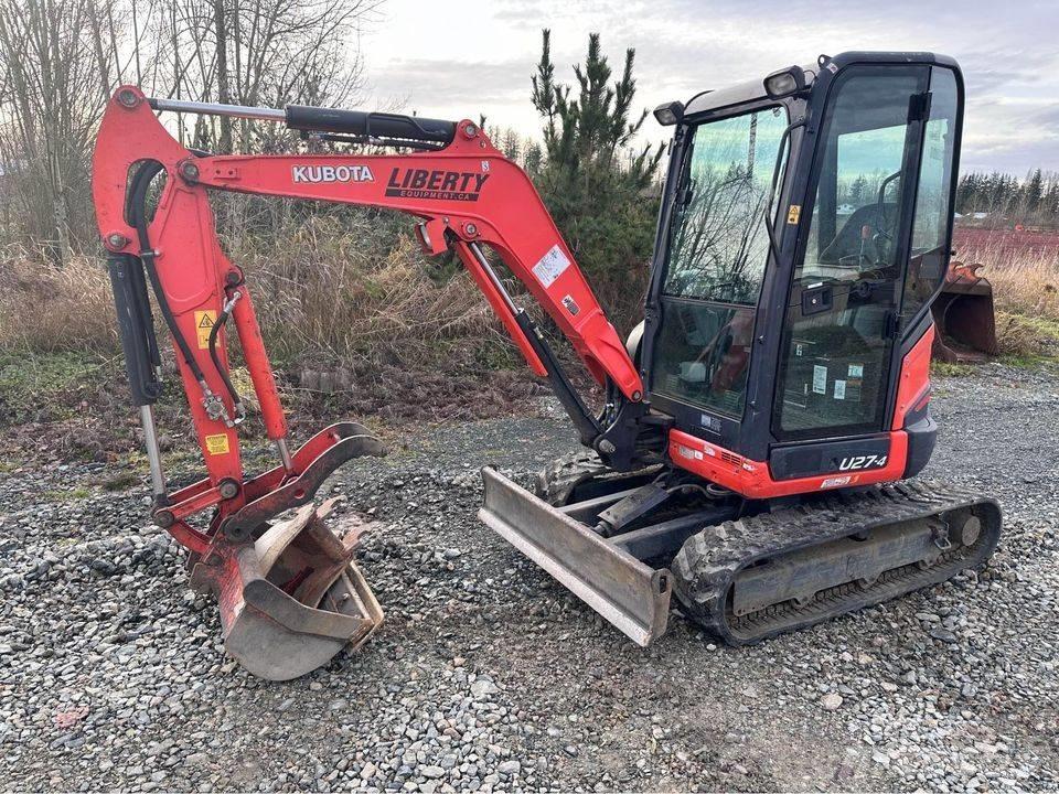 Kubota U 27 Mini ekskavatörler, 7 tona dek