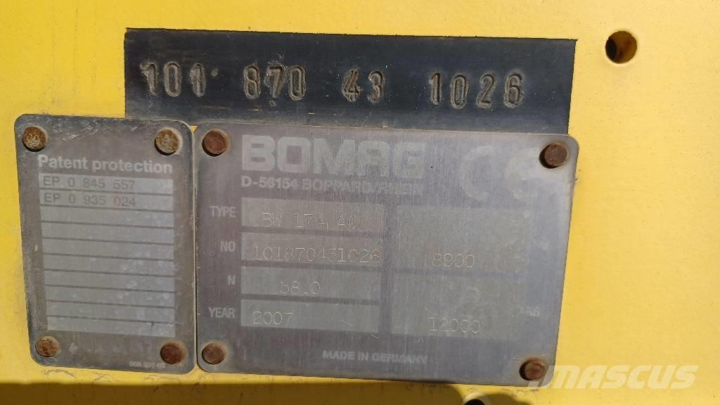 Bomag BW 174 A C Kombine silindirler