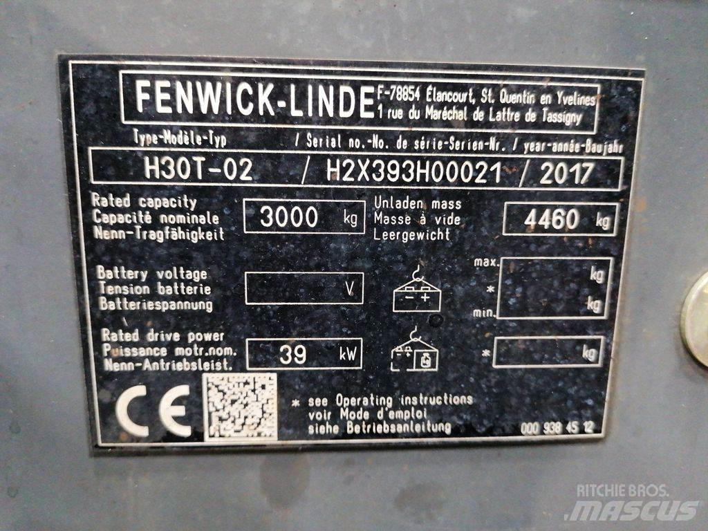 Linde H30T-02 LPG'li forkliftler