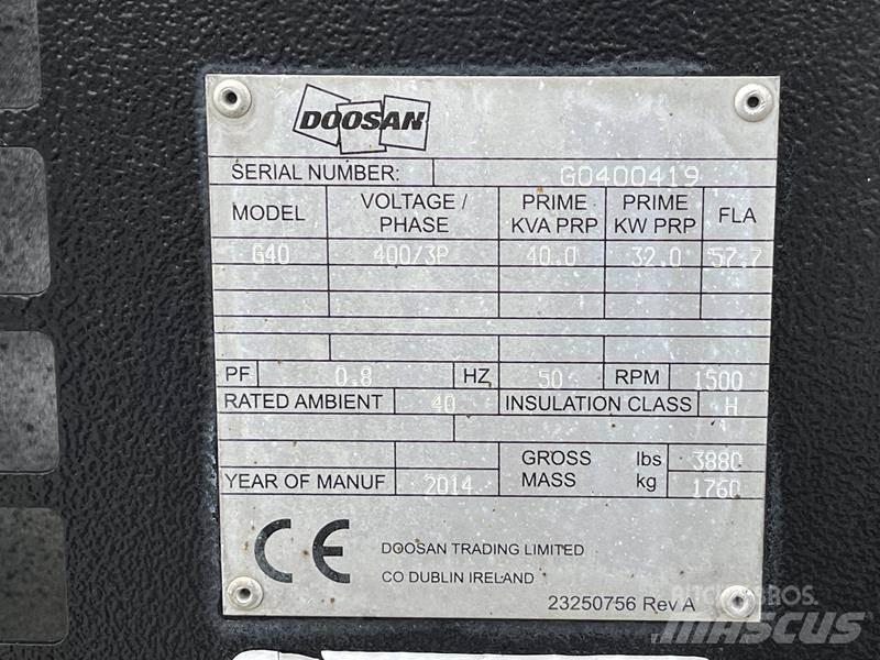 Doosan G 40 Dizel Jeneratörler