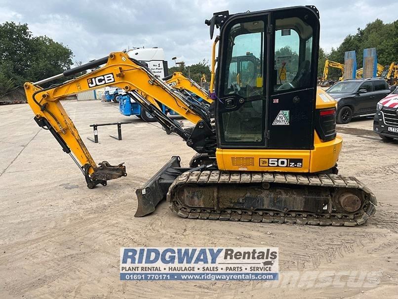 JCB 50 Z-2 Mini ekskavatörler, 7 tona dek