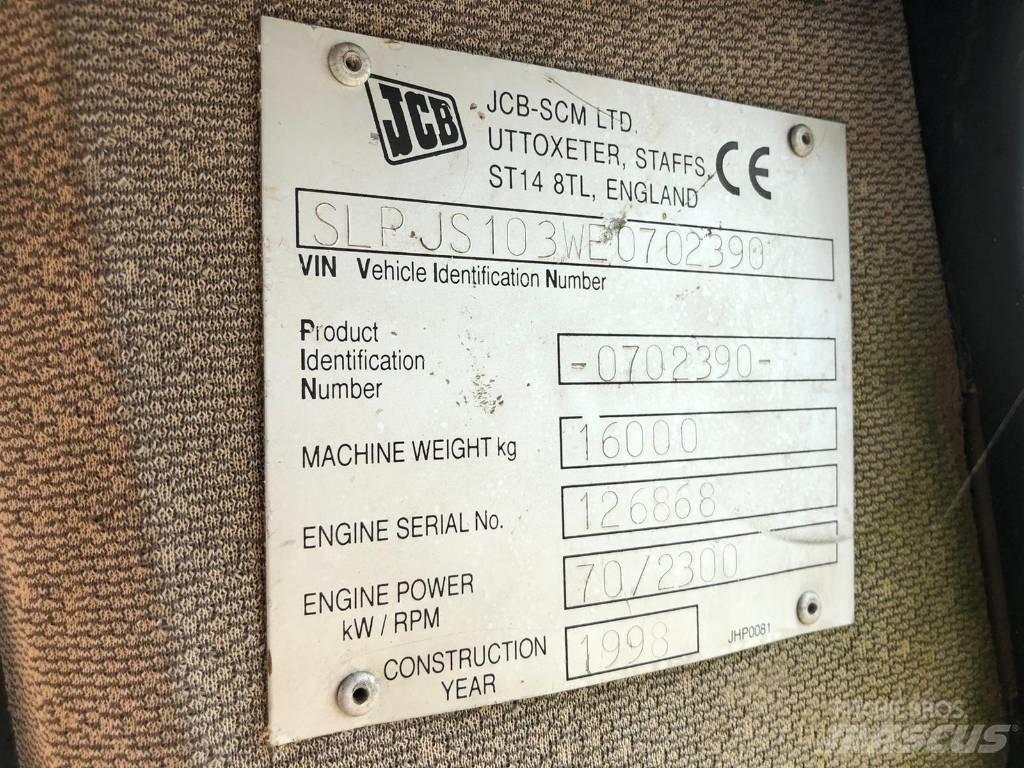 JCB JS 103 FOR PARTS Paletli ekskavatörler