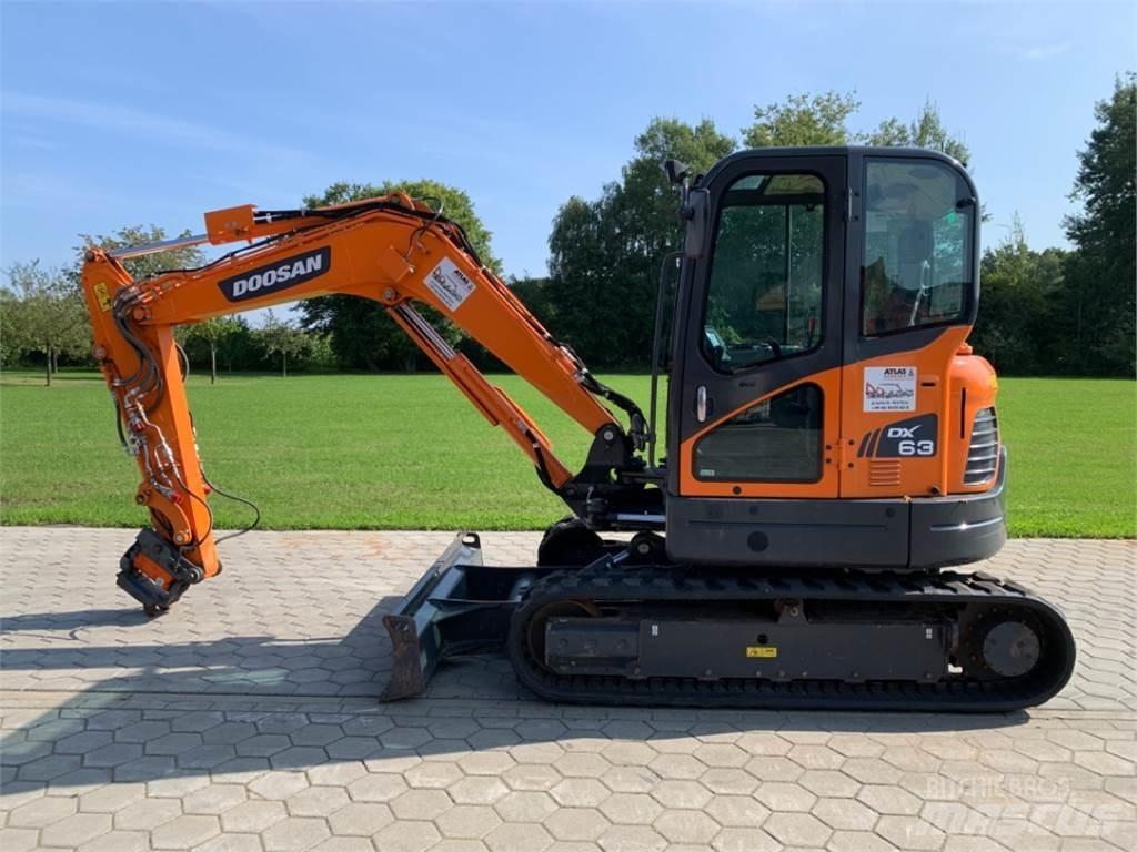 Doosan DX63-3 Mini ekskavatörler, 7 tona dek