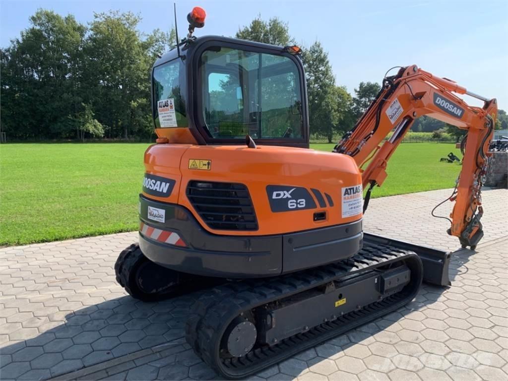 Doosan DX63-3 Mini ekskavatörler, 7 tona dek