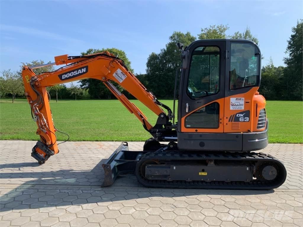 Doosan DX63-3 Mini ekskavatörler, 7 tona dek