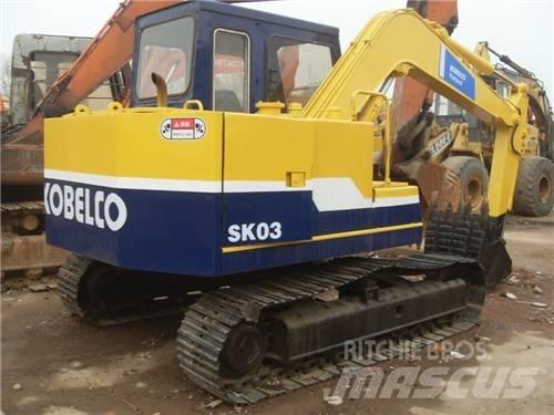 Kobelco SK03 Mini ekskavatörler, 7 tona dek