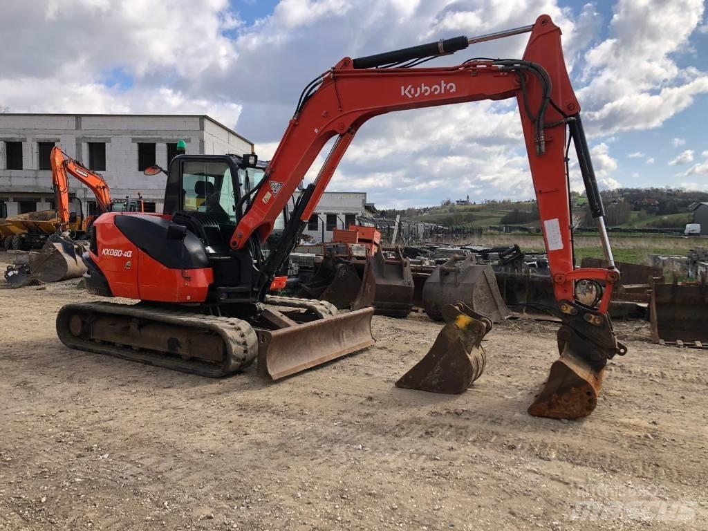 Kubota KX 080-4 Paletli ekskavatörler