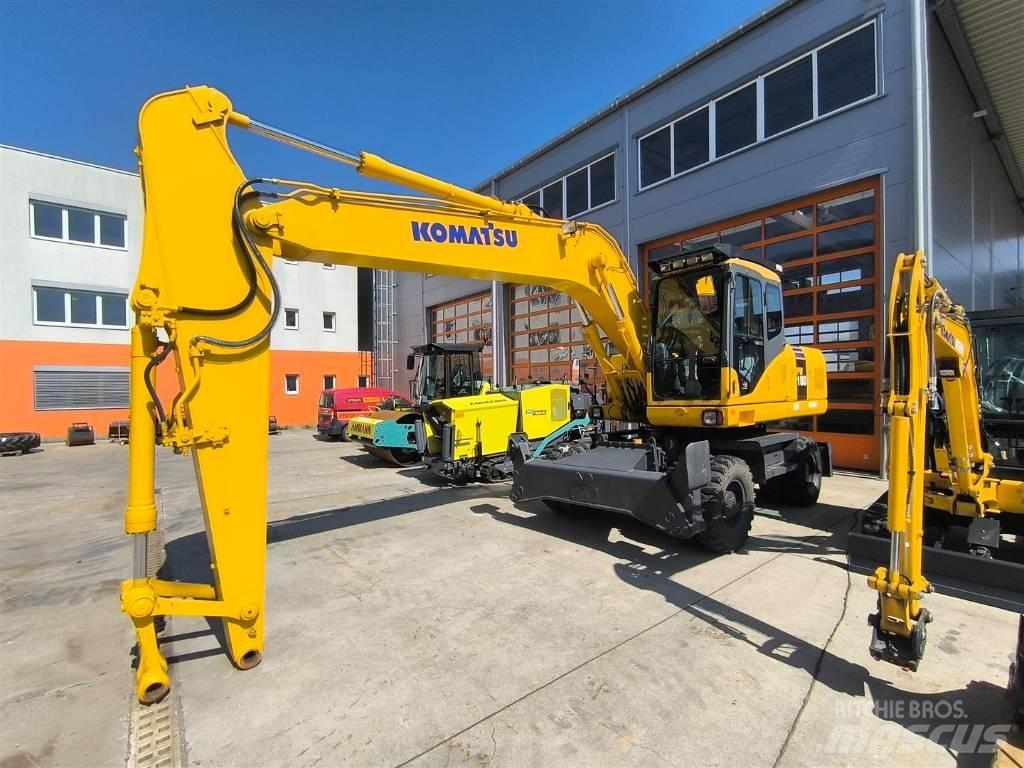 Komatsu PW 180-7 Lastik tekerli ekskavatörler