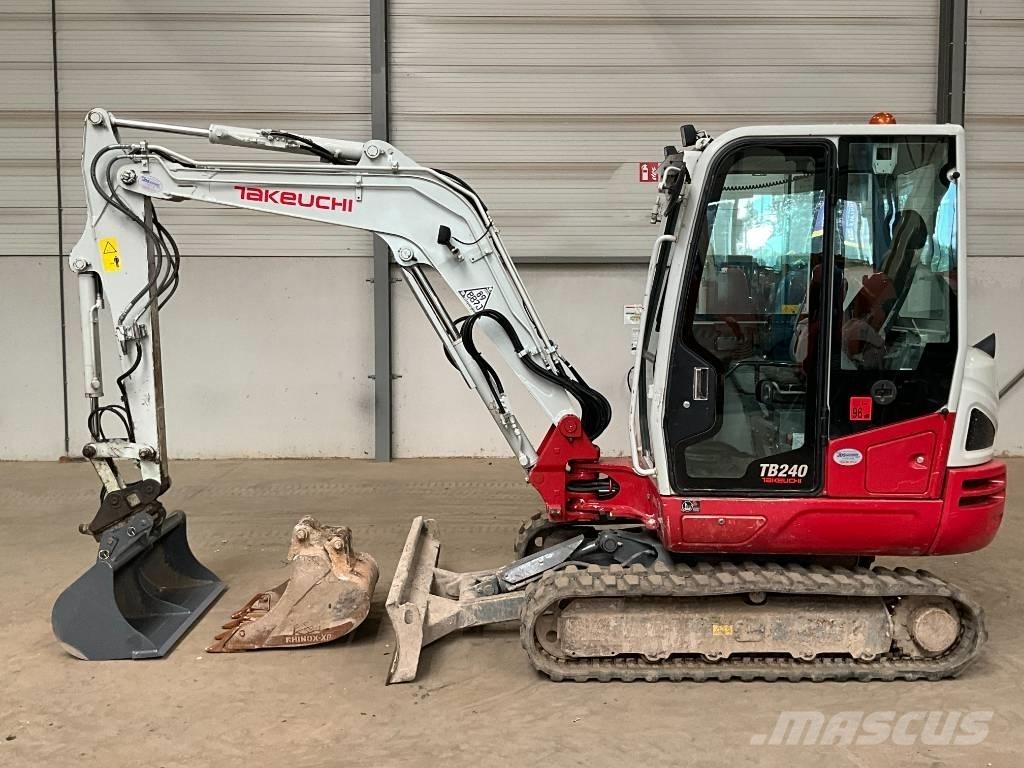 Takeuchi TB 240 Mini ekskavatörler, 7 tona dek