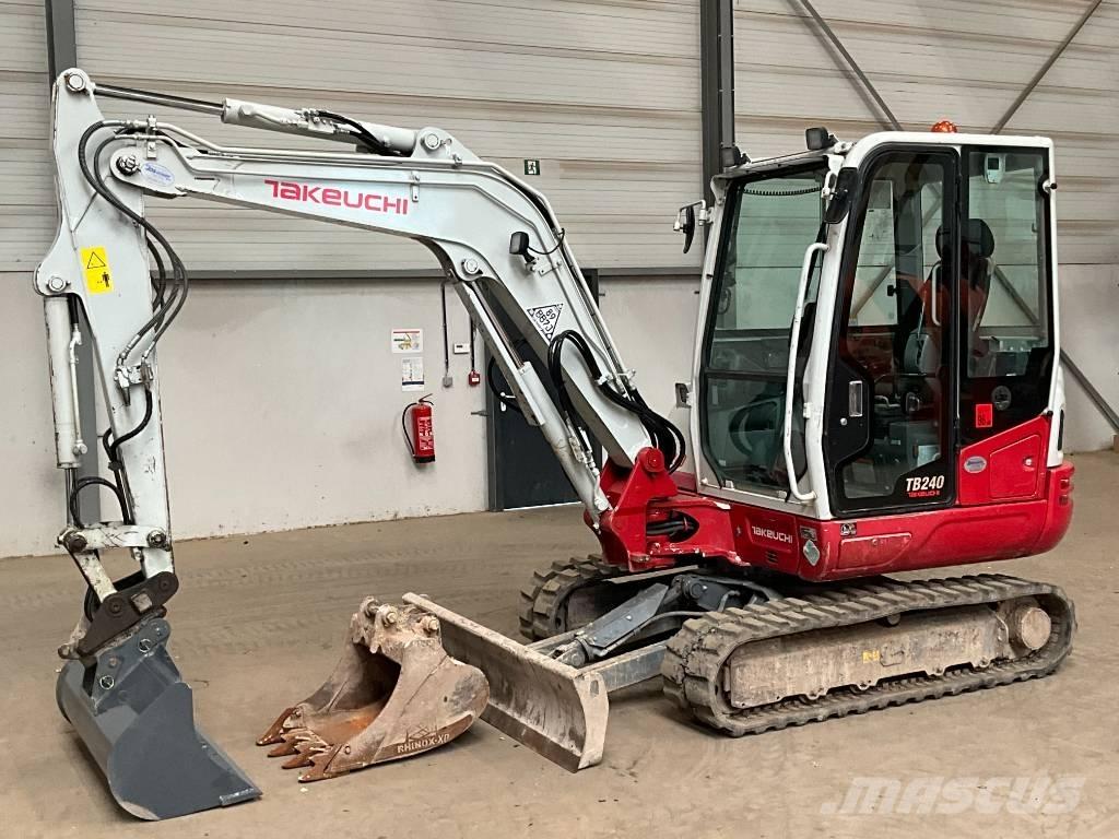 Takeuchi TB 240 Mini ekskavatörler, 7 tona dek