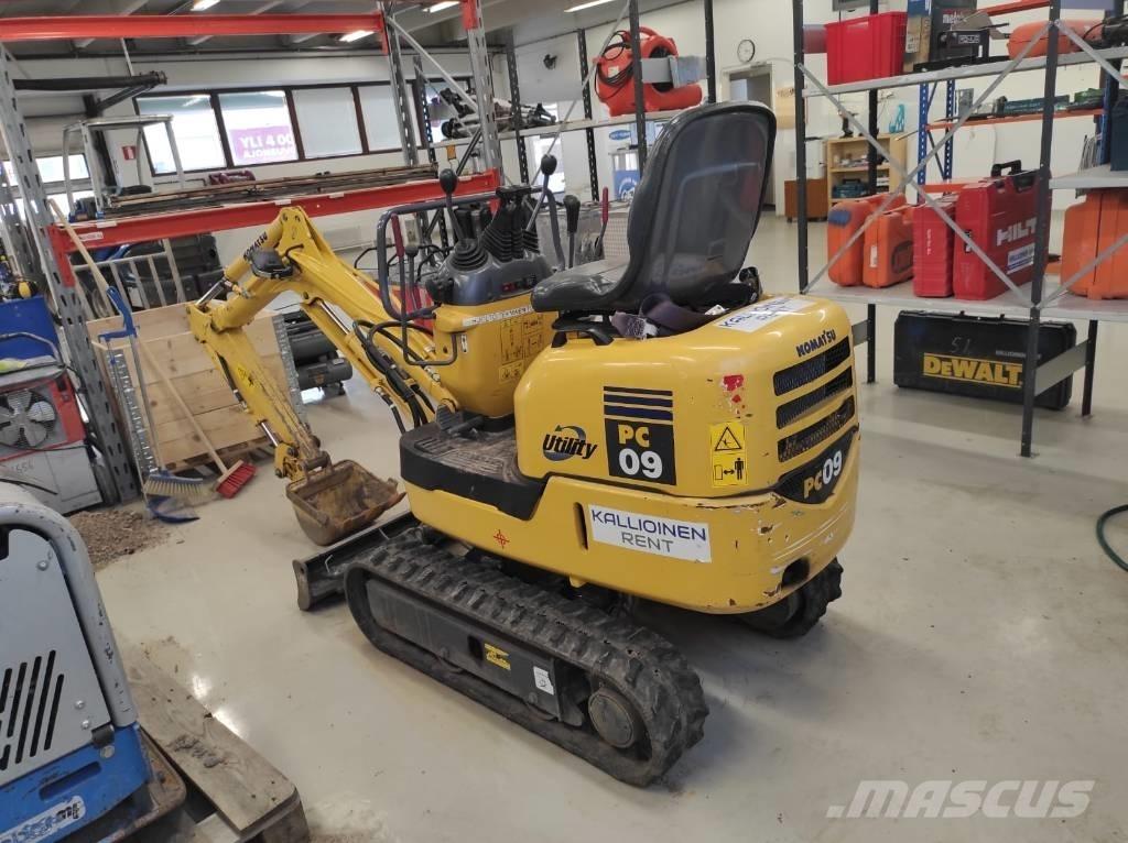Komatsu PC 09-1 Mini ekskavatörler, 7 tona dek