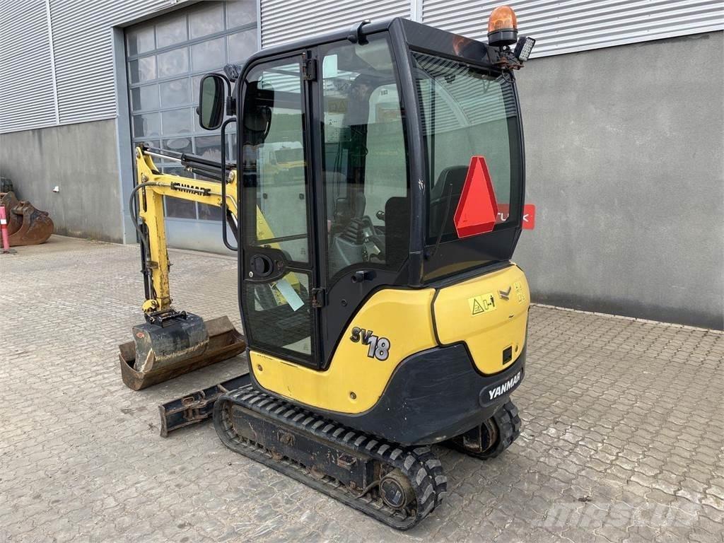 Yanmar SV18 Lastik tekerli ekskavatörler
