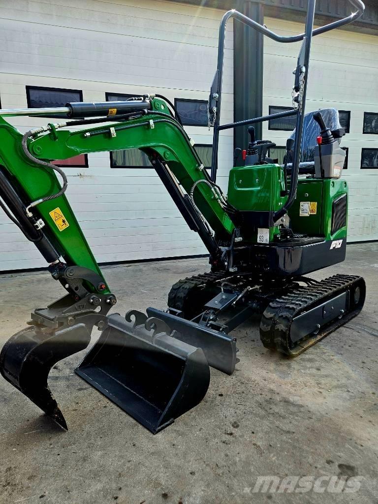Aameck F10 Mini ekskavatörler, 7 tona dek