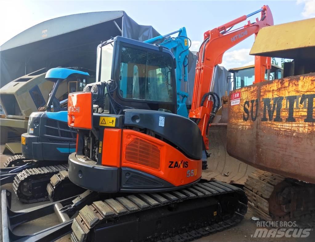 Hitachi ZX55UR Mini ekskavatörler, 7 tona dek