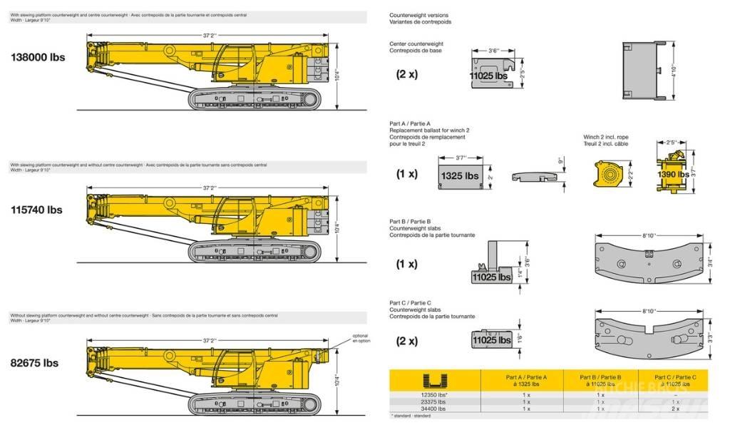 Liebherr LTR1060 Paletli vinçler