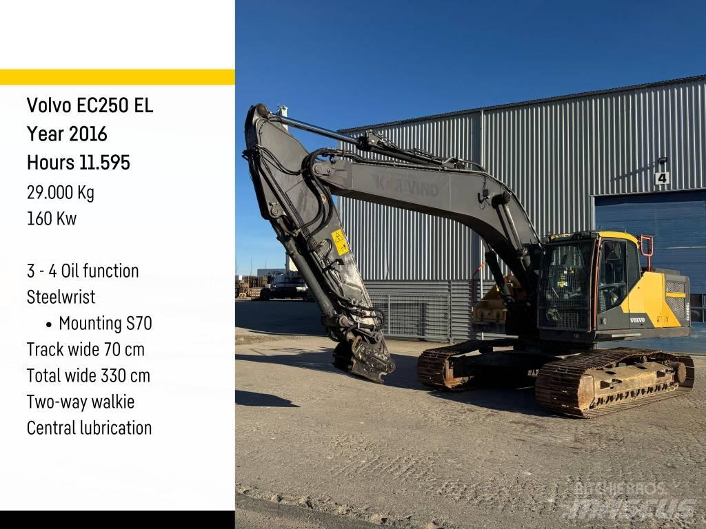 Volvo EC 250 EL Paletli ekskavatörler
