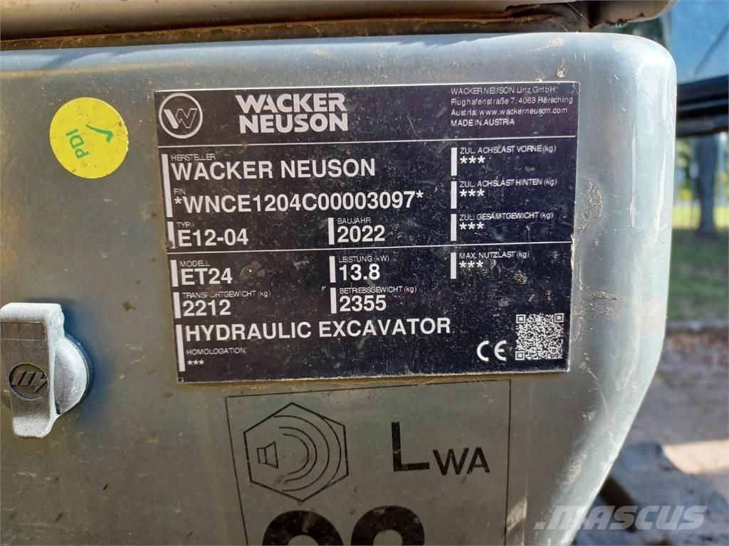Wacker Neuson ET24 Paletli ekskavatörler