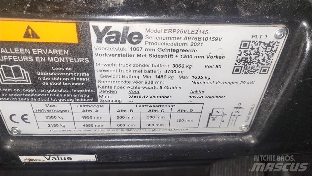 Yale ERP25VL 2021 Elektrikli forkliftler