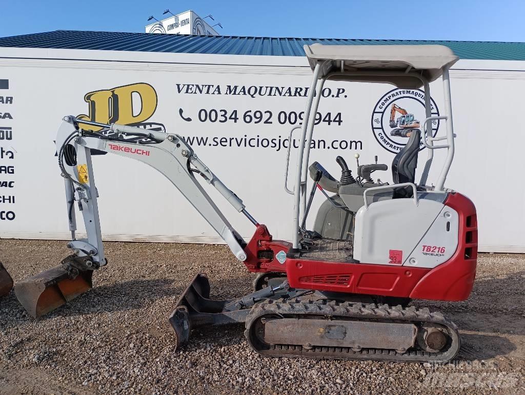 Takeuchi TB 216 Mini ekskavatörler, 7 tona dek