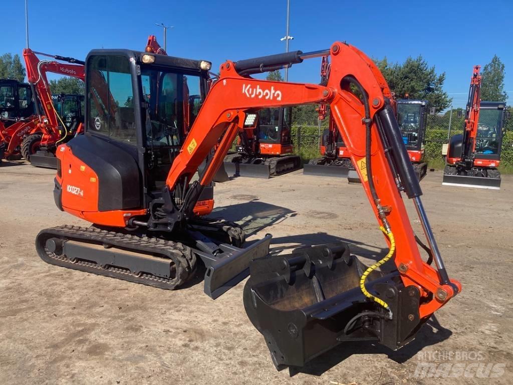 Kubota KX027-4 Mini ekskavatörler, 7 tona dek