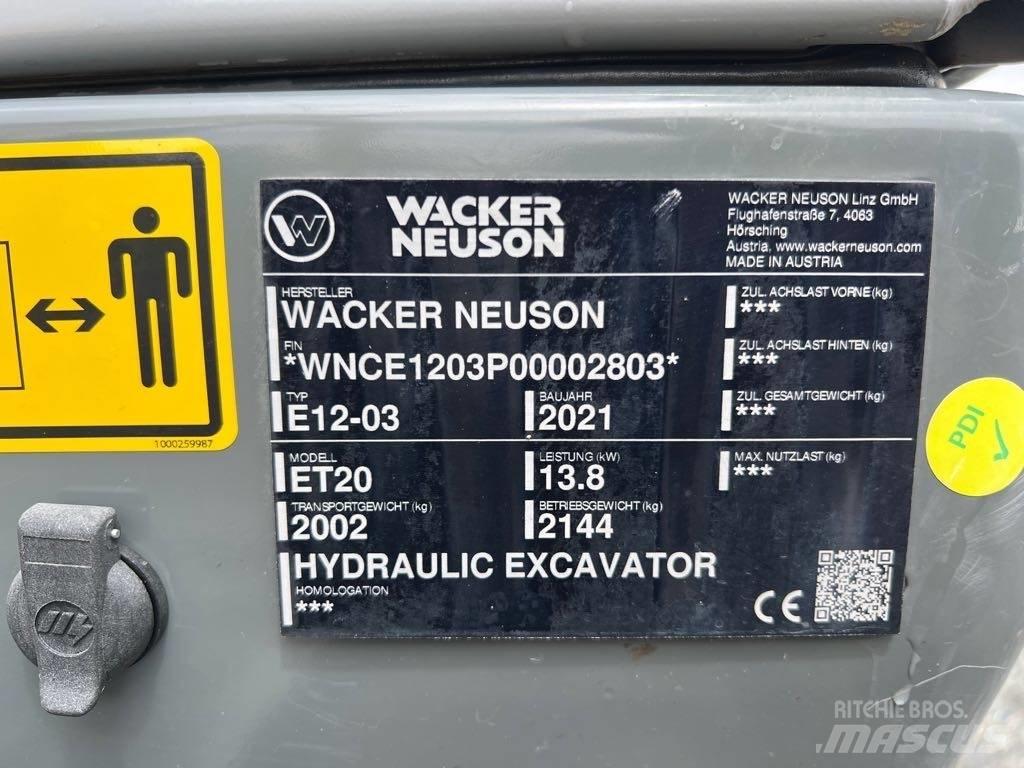 Wacker Neuson ET20 Paletli ekskavatörler