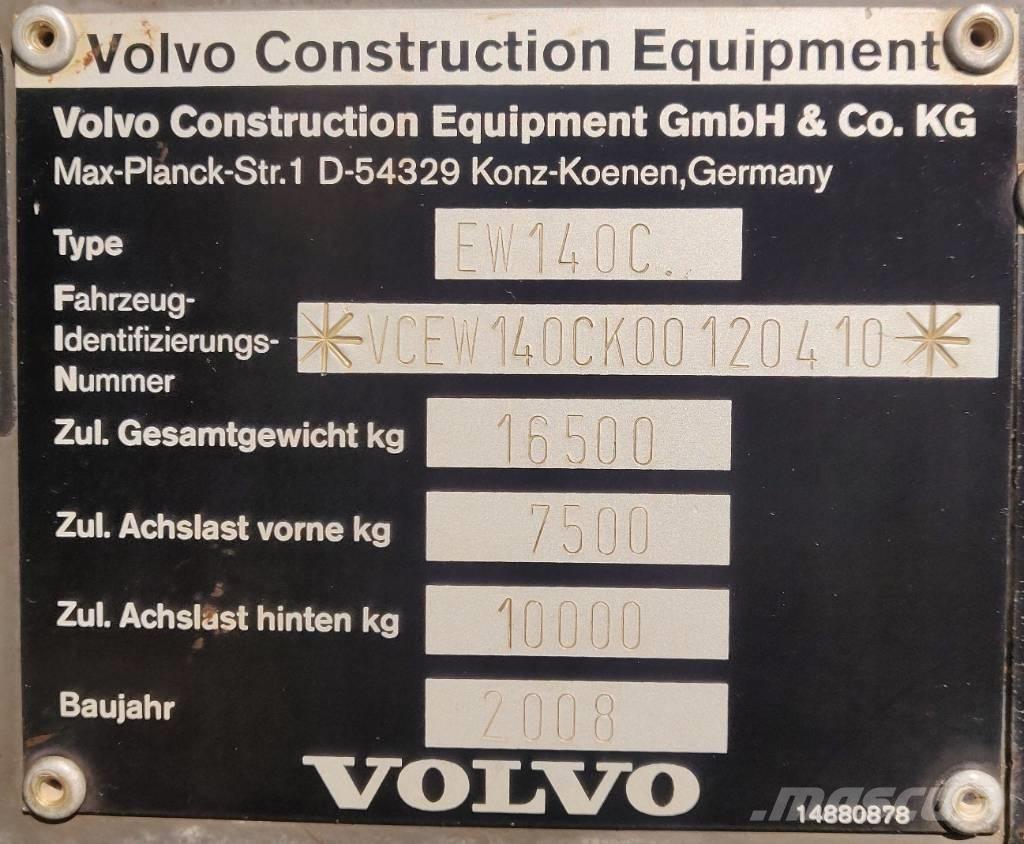 Volvo EW 140 C Lastik tekerli ekskavatörler