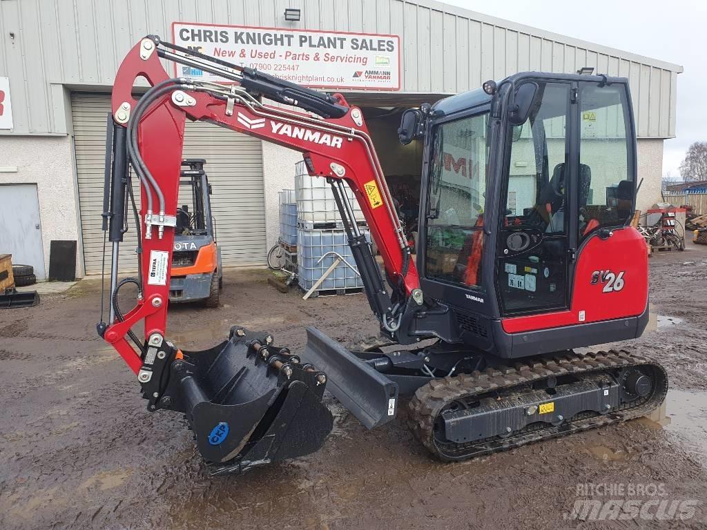Yanmar SV26 Mini ekskavatörler, 7 tona dek