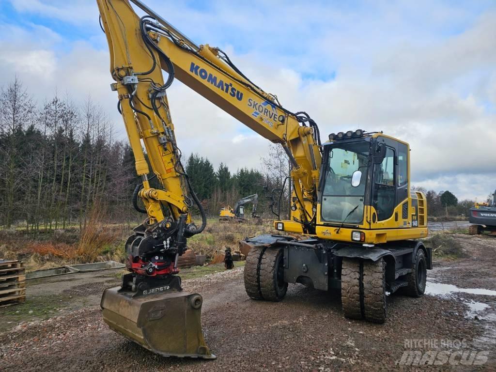 Komatsu PW148-8 Lastik tekerli ekskavatörler