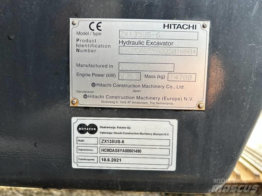 Hitachi ZX 135 US-6 Paletli ekskavatörler