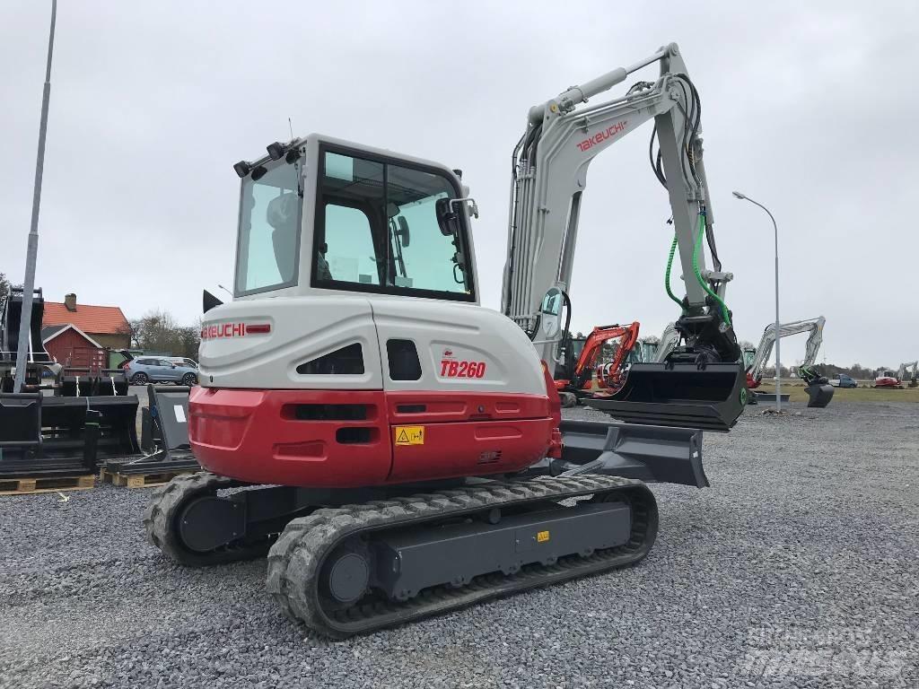 Takeuchi TB260 Mini ekskavatörler, 7 tona dek