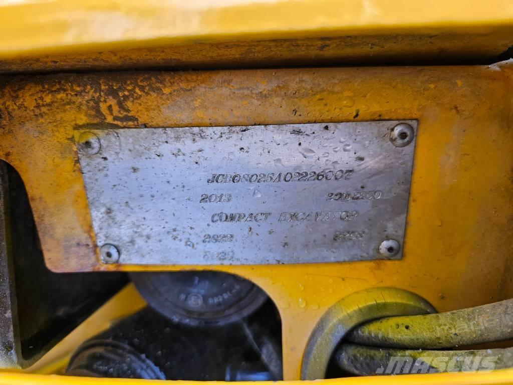 JCB 8025 ZTS Mini ekskavatörler, 7 tona dek