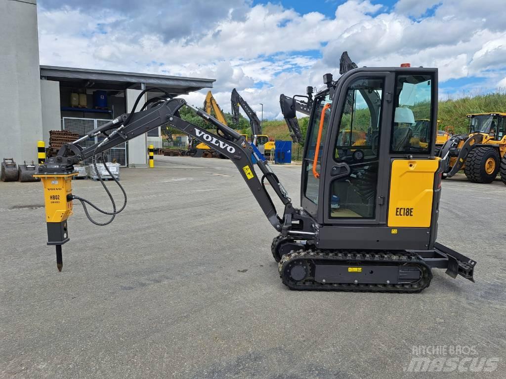 Volvo EC 18 E Mini ekskavatörler, 7 tona dek