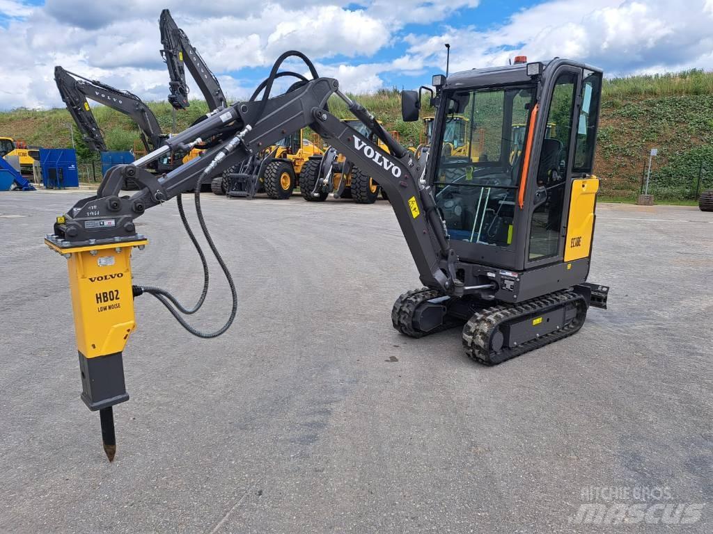 Volvo EC 18 E Mini ekskavatörler, 7 tona dek