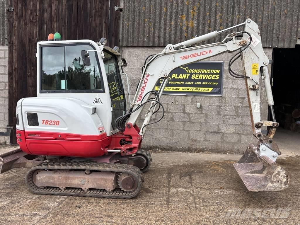 Takeuchi TB 230 Mini ekskavatörler, 7 tona dek