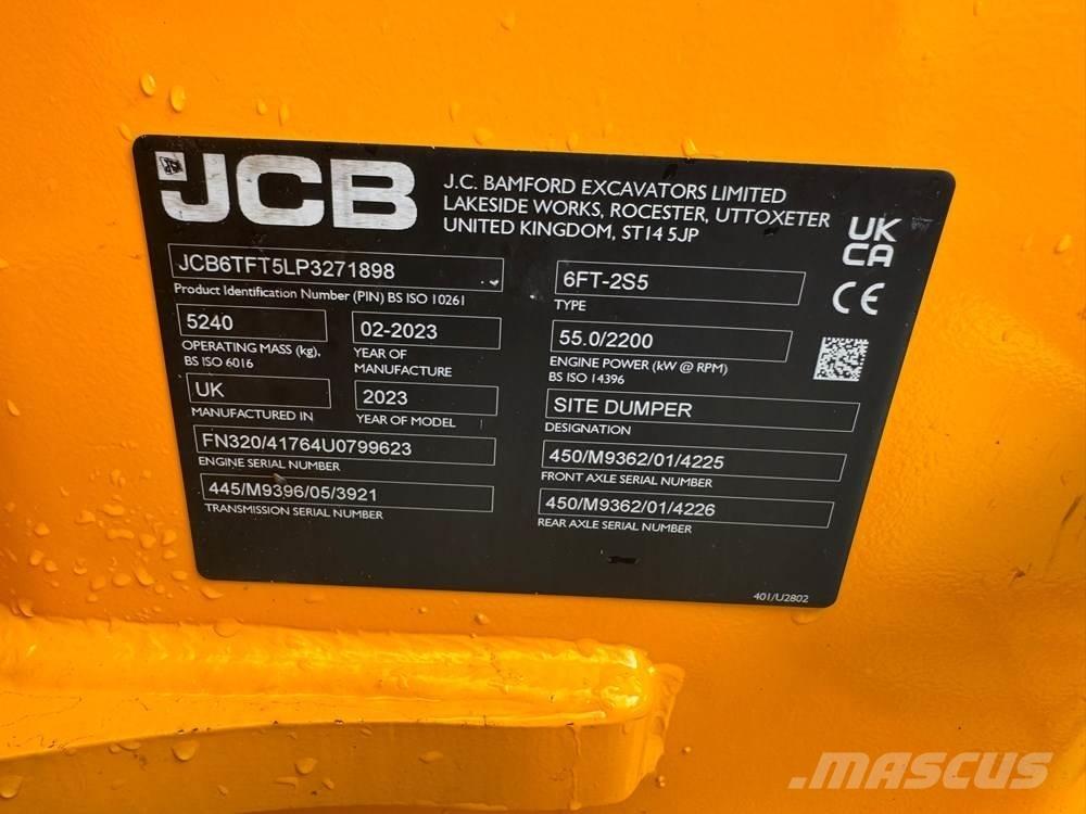 JCB 6T-2FT Belden kirma kamyonlar