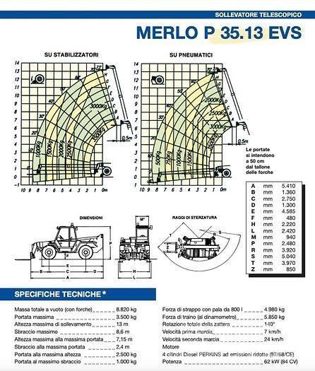 Merlo P35.13EVS Teleskopik yükleyiciler