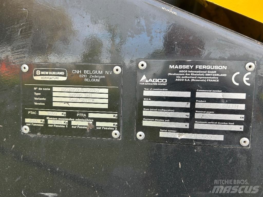 New Holland BB 9090 Küp balya makinalari