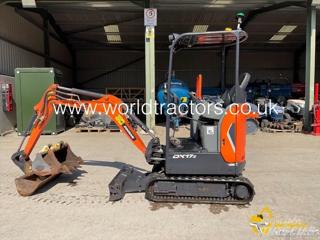 Doosan DX 17 Mini ekskavatörler, 7 tona dek